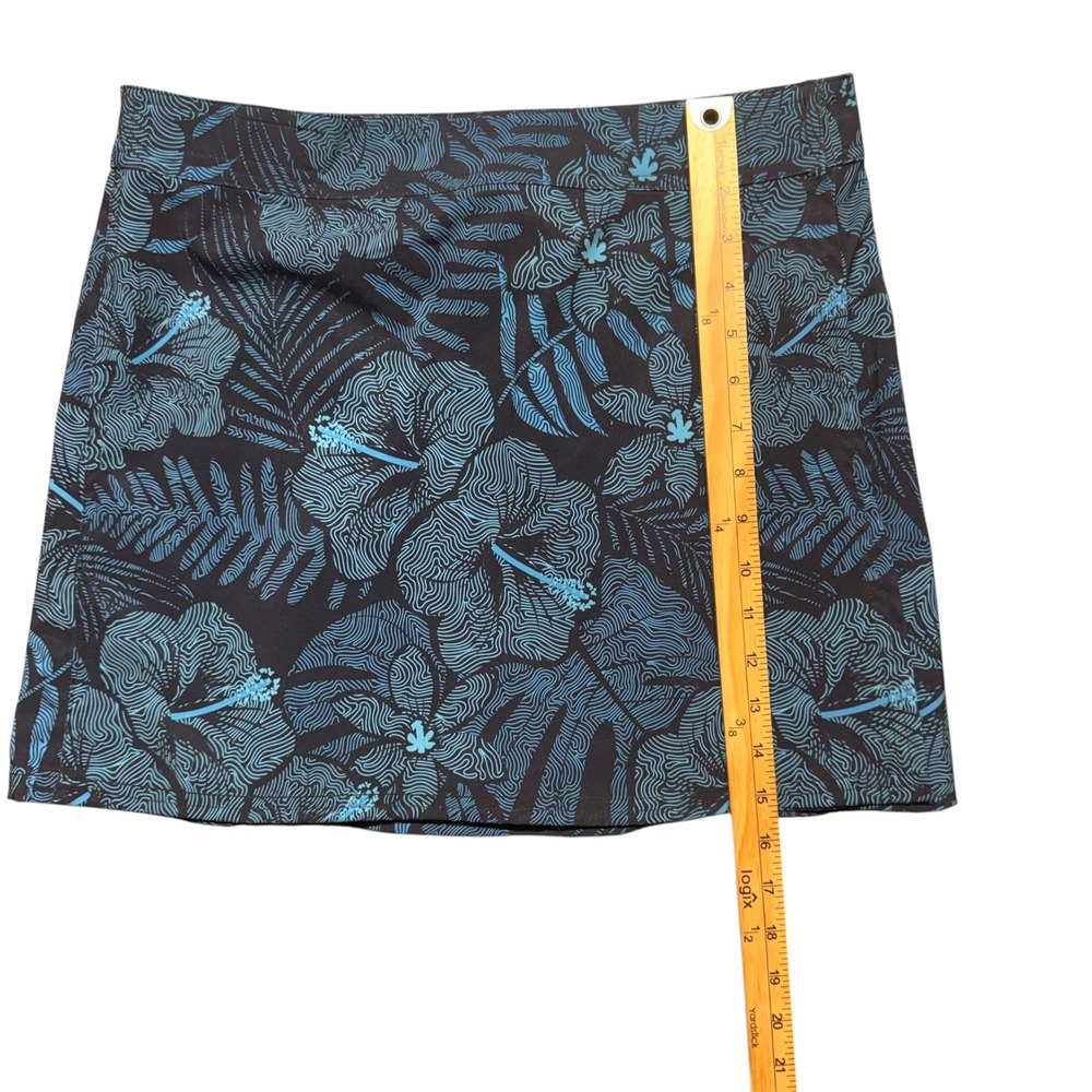 RipSkirt Hawaii Wrap Skirt Sz M Blue Floral Adjustable Quick-Dry Beach‎ Travel - Picture 4 of 6